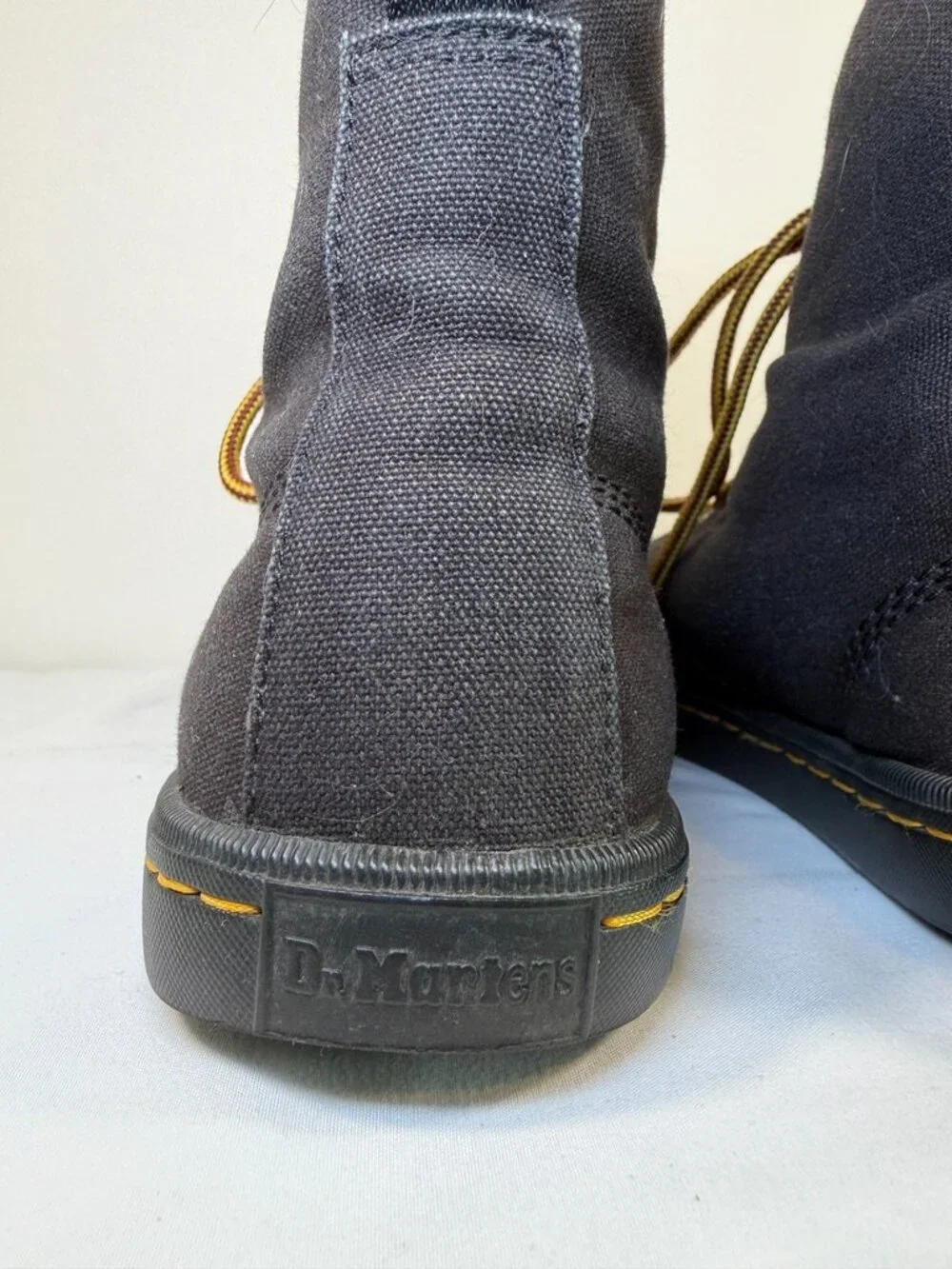 Dr DOC MARTENS Sheridan Canvas Ankle Boots Black Womens 7 - Picture 7 of 12